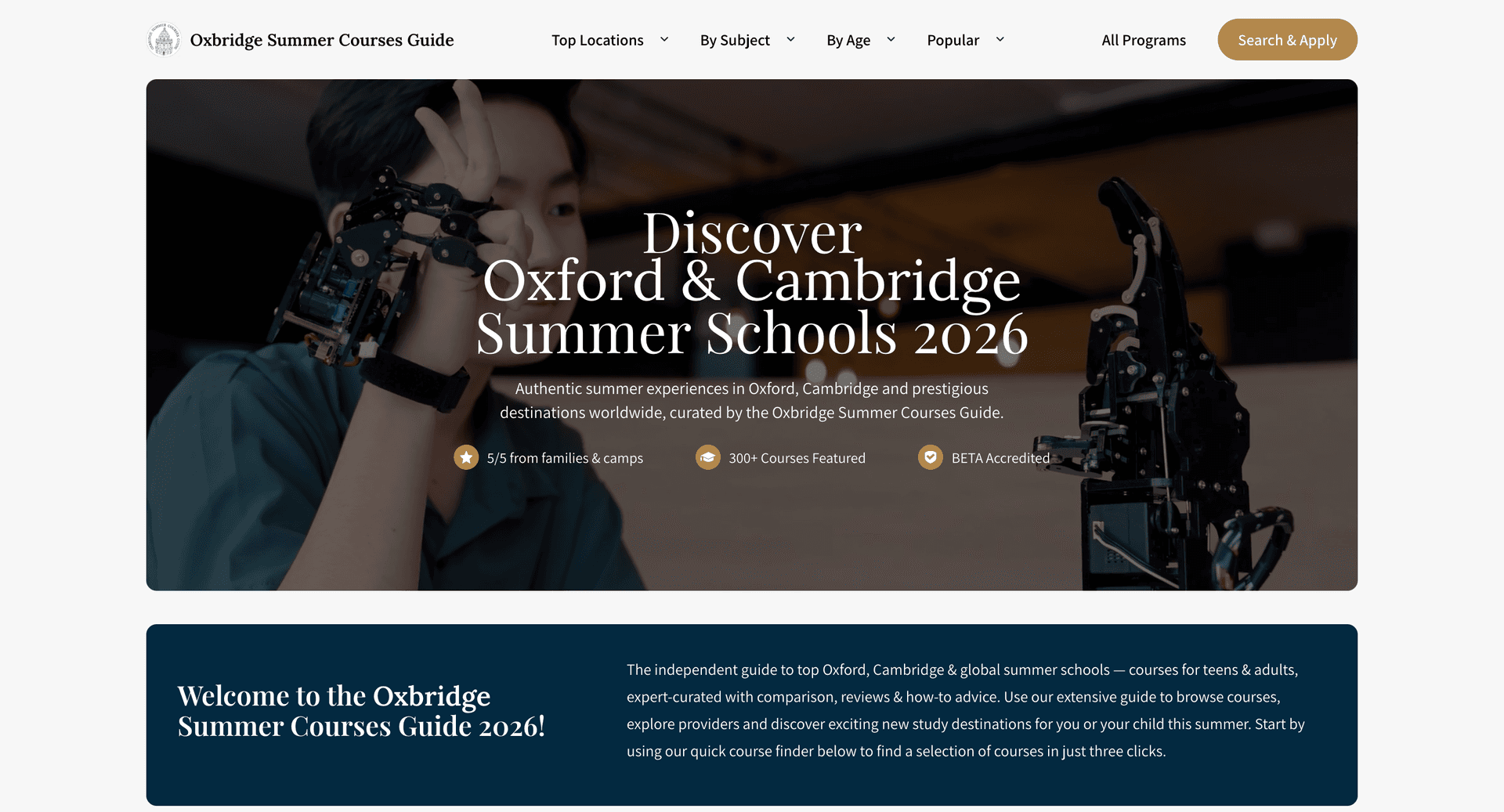 Oxbridge Summer Courses Guide